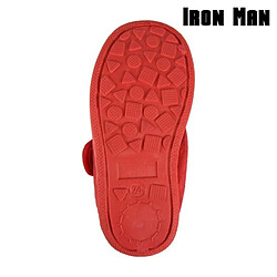 Totalcadeau Chaussons pour enfant superhéros avec fermeture scratch rouge Iron man Taille des chaussures - 23 pas cher