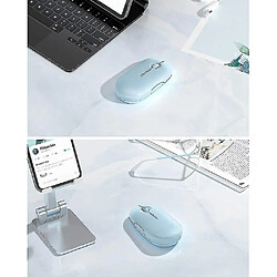 Universal Bluetooth Mouse - souris sans fil à double mode (Bluetooth 4.0 + USB) - Bébé bleu