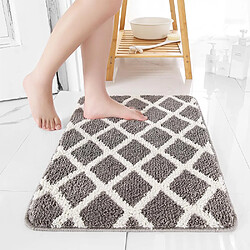 Universal Classique géométrique salle de bains non coulissante tapis maison tapis chambre tapis cuisine tapis salon tapis tapis neuf | serviettes de bain (45x65cm, noir)