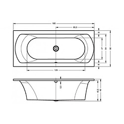 Avis Baignoire acrylique RIHO LIMA 180x80cm ou 190x90cm