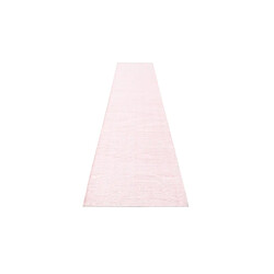 Avis Vidal Tapis de couloir en laine 391x81 rose Darya