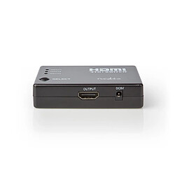 Alpexe Commutateur HDMI | 3 Ports | 3 Entrées HDMI | 1 Sortie HDMI | 1080p | ABS | Anthracite | Coffret