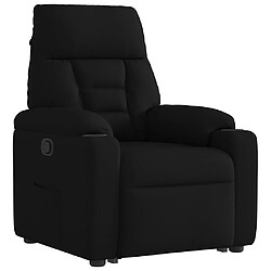 Avis vidaXL Fauteuil inclinable noir tissu