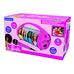 Lexibook Enceinte Bluetooth Sans-Fil Lumineuse avec Micro Barbie