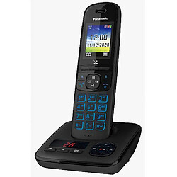 Téléphone sans fil dect noir avec répondeur - kxtgh720frb - PANASONIC