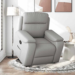 vidaXL Fauteuil inclinable gris nuage tissu