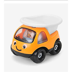 Universal Garçon et fille Mini Cartoon Engineering Vehicle modèle inertial (orange)