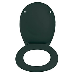 Spirella Abattant Wc Thermo Dur NEELA Vert Foncé Mat - Charnières ABS Chromé