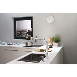 Hansgrohe - Mitigeur cuisine 300 Talis Select M51 avec douchette extractible 2 jets sBox finition Stainless Steel Finish