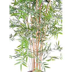 Pegane Plante artificielle haute gamme Spécial extérieur en Bambou artificiel, couleur verte - Dim : 90 x 60 cm