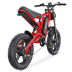 Hidoes HD-B6 Vélo Électrique - Moteur 1200W Batterie 48V15.6AH - Rouge pas cher