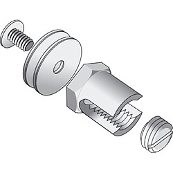 borne laiton - pour chemin de cable - 6 x 35 - tôle - cablofil 585367