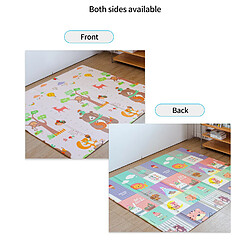 Avis IKIDO Tapis de sol en mousse pour enfant,tapis de jeu pliable bébé,double face,tapis antidérapant,imperméable facile à ranger et transporter