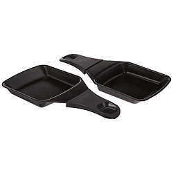 SEB Lot de 2 coupelles carrées avec revêtement antiadhésif TEFAL XA400202 pour appareil raclette