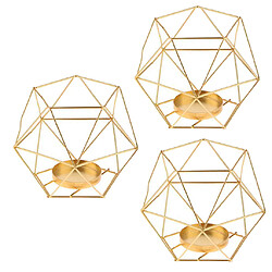 bougeoir metal geometrique bougie chauffe-plat