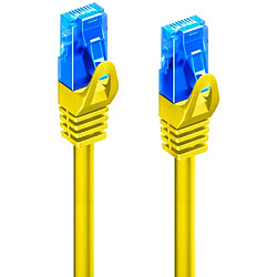 Ewent, câble réseau, câble Patch Cat 5e U/UTP, AWG 26/7, 2 x RJ45 Jaune