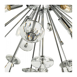 Acheter Luminaire Center Suspension Exodus Cristal,chrome poli 8 ampoules 81cm