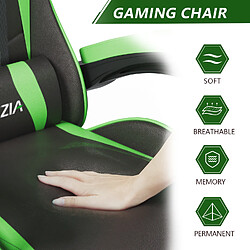 Avis RATTANTREE Chaise de Gaming, fauteuil gaming, avec Lombaire&Appui-Tête Appui, chaise gamer, Ergonomique PU Cuir Chaise Bureau, fauteuil gamer, chaise bureau gaming, Dossier Inclinable à 155, Noir Grena