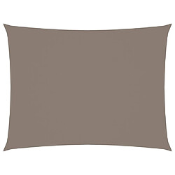 vidaXL Voile de parasol tissu oxford rectangulaire 3x4,5 m taupe