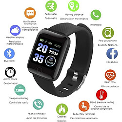 Avis NC Bracelet Intelligent Id116 Bluetooth 4.0 Affichage Couleur, Moniteur Cardiaque, Pouls Et Mode Multisport, Rouge, Moyen (Dmab0[u1704]