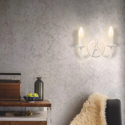 Acheter Sampa Helios Applique murale lampe déco intérieur chandelier métal blanc Compatible LED E14