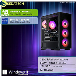 Sedatech PC Gamer • Intel i9-12900KF • RTX4060Ti • 32Go RAM • 1To SSD M.2 • Windows 11