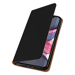 Avizar Étui Apple iPhone 11 Housse Porte-carte Support Vidéo Cuir Véritable noir