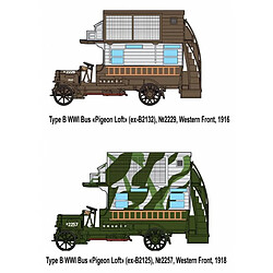 Acheter Type B WWI Bus "Pigeon Loft - 1:72e - Roden