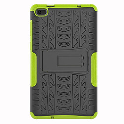 Coque en TPU cool pneu hybride avec béquille vert pour votre Lenovo Tab E7 7.0 7104F