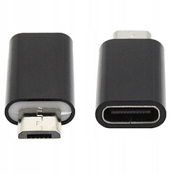 GUPBOO Adaptateur USB TYPE-C - Micro USB Noir,JL666