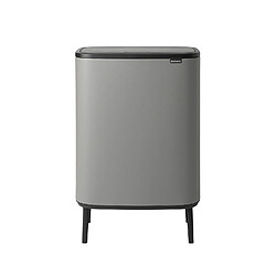 Brabantia Bo Touch Poubelle Hi 60 L Béton minéral Gris