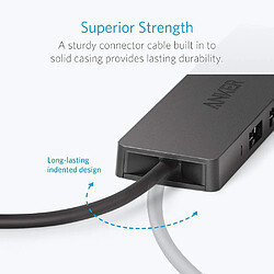 Acheter Anker Data Hub 4 Ports USB 3.0 Ultra Fin - Hub USB 3.0 pour transfert de données 5Gb/s