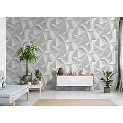 DUTCH WALLCOVERINGS Papier peint Onyx Gris clair pas cher