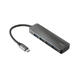 Avis Trust Hub USB Type C Halyx - 4 ports USB 3.2 (Gris)