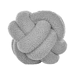 Beliani Coussin MALNI Bouclé 19 x 19 cm Unicolore Gris