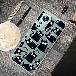 Coque en TPU anti-rayures Petits chats pour votre Xiaomi 12 Pro