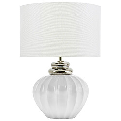 Beliani Lampe de chevet moderne blanche NERIS