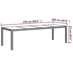 Acheter vidaXL Ensemble à manger d'extérieur 9pcs coussins Résine tressée Gris