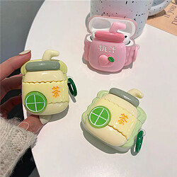 GUPBOO Airpods Coque Housse Étui Protecteur Compatible pour AirPods 3-ins bouteille de jus de citron pêche