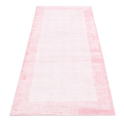 Avis Vidal Tapis de couloir en laine 198x79 rose Darya