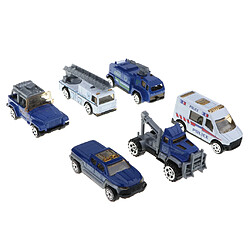 6pcs 1:64 alliages de voiture en plastique moulé sous pression parti des faveurs pour enfants bambin - voitures de police