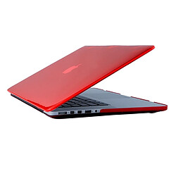 Wewoo Housse Étui rouge pour 2016 Macbook Pro 13.3 pouces A1706 & A1708 Ordinateur Portable Crystal PC de Protection