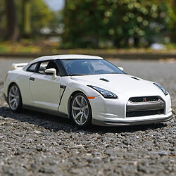 Universal Échelle 1: 18 Nissan GTR R35 modèle de voiture en alliage de moulage sous pression jouet de simulation pour adultes collection cadeaux | Voiture jouet moulée sous pression.(blanche)