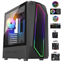 Spirit Of Gamers Boitier Pc Gamer INFINITY DARK noir