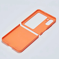 Htdmobiles Coque pour Oppo Find N2 Flip 5G - housse etui rigide 360 integrale (avant et arriere) - ORANGE