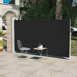 Maison Chic Auvent latéral rétractable de balcon | Store extérieur | Auvent solaire de patio 160x300 cm Noir -GKD82210