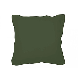 Soleil D'Ocre Coussin déco 60x60 cm en coton PANAMA vert