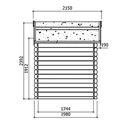 Acheter Solid Abri de jardin Laval bois imprégné 3,74 m²