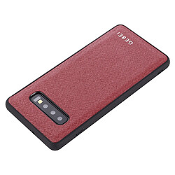 Acheter Wewoo Coque Souple Pour Galaxy S10 GEBEI Etui de protection en cuir antichoc sur toute la surface rouge