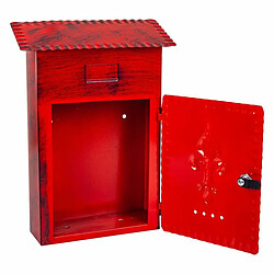 Avis Boîte aux lettres Alexandra House Living Rouge Fer 11 x 37 x 27 cm